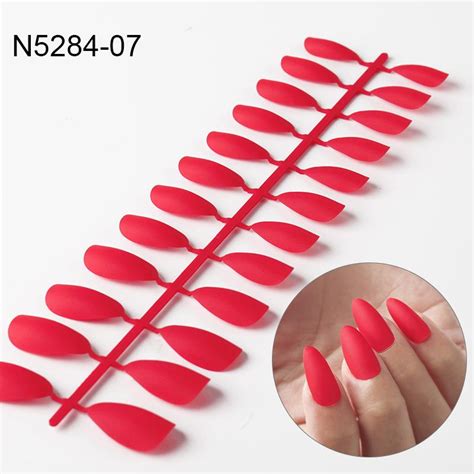 Matte Almond Acrylic Nails