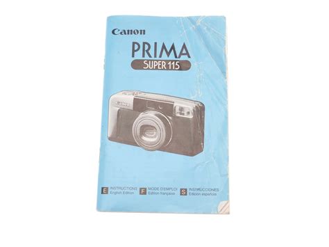 Canon Prima Super 115 Instructions – Kamerastore