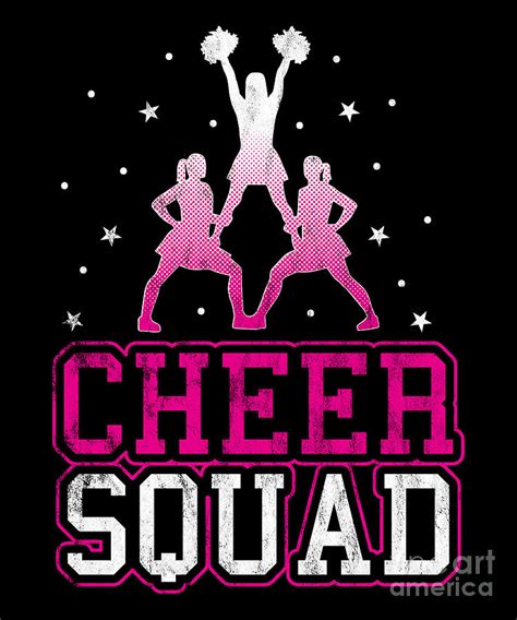 Cheer Squad Cheerleading Cheer Leader Gift Idea Digital Art by ...