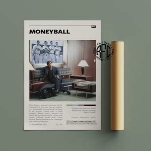 Moneyball Retro Vintage Poster Minimalist Movie Poster Retro Vintage ...