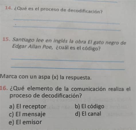 Qu Es El Proceso De Decodificaci N Ayudaaaaa Por Faaaaaaaaaa Me