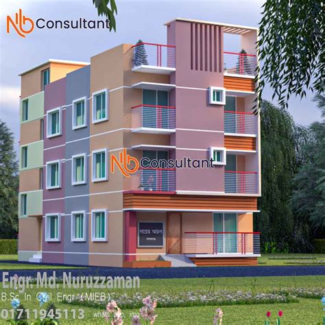 3 Storey Residential Building Design