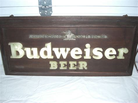 Old Lighted Budweiser Sign Collectors Weekly