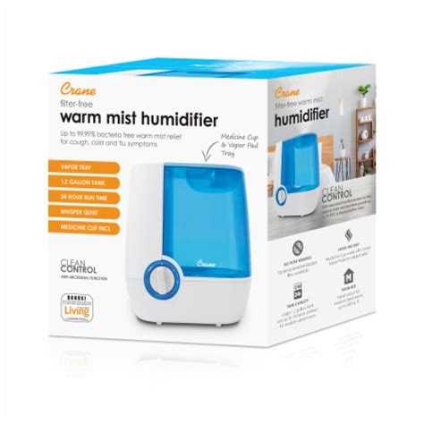 Crane Warm Mist Humidifier Blue White 1 2 Gal Kroger