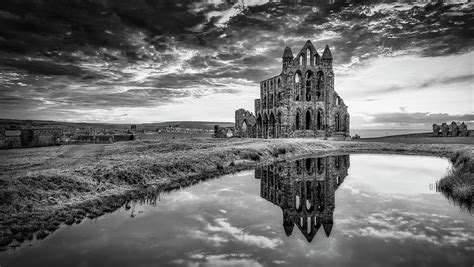 Whitby Abbey Black and White Photograph by Tim Hill - Fine Art America