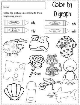 DIGRAPHS PRACTICE PACK INCLUDING CH TH SH AND WH