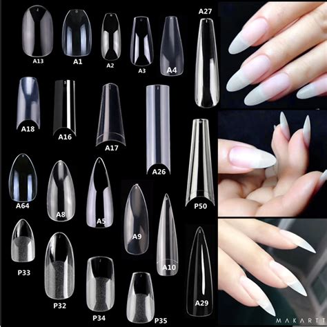 Makartt 500pcs Coffin False Nail Tips Clear Xxl Gel Tips Full Cover