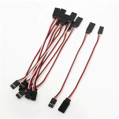 Uxcell10 Pcs Remote Control Female To Male Servo Extension Cable Wire