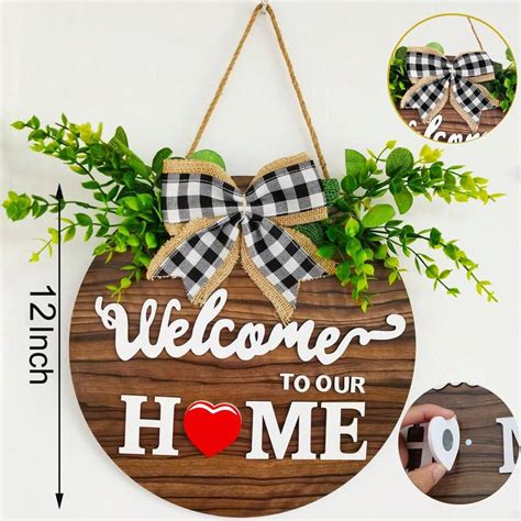 19 Cute Icons Interchangeable Seasonal Welcome Sign Front Door