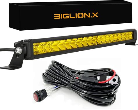 Biglion X Barra De Luz Led Mbar De Pulgadas W Para Camiones