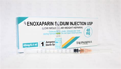 Enoxaparin Sodium Injection USP 40mg/0.4ml