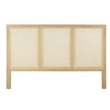 Testata Da Letto Cm Bianco Sporco E Rattan Incannucciato Debbie