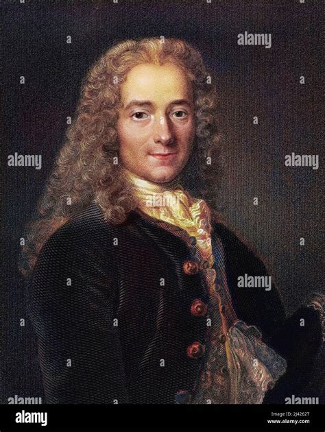 Portrait De Voltaire 1694 1778 écrivain Et Philosophe Francais