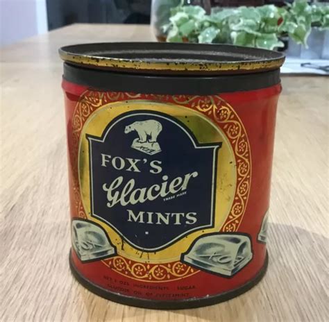 Fox S Glacier Mints Tin Sweets C S Confectionery Red Peppermint