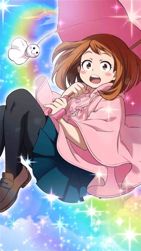 Uraraka Ochako Bnha Mha Smash Tap My Hero Hero Wallpaper Ochaco Uraraka