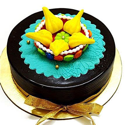 Online Modak Decoration Chocolate Cake - Eggless Gift Delivery in UAE - FNP