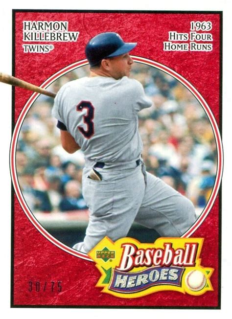 2005 Upper Deck Baseball Heroes 31 Harmon Killebrew Red Parallel