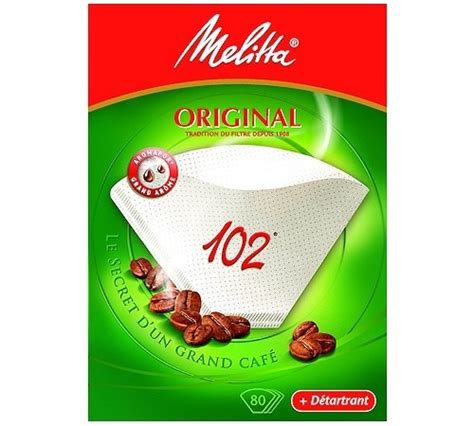 Melitta Orginal Size 102 Filters Box Of 80 Descaler