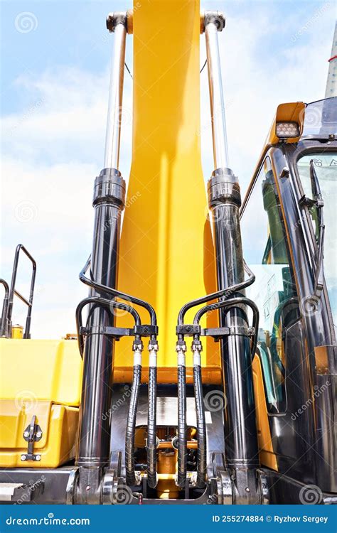 Hoses Of Hydraulic Machine Stock Photo Image Of Power