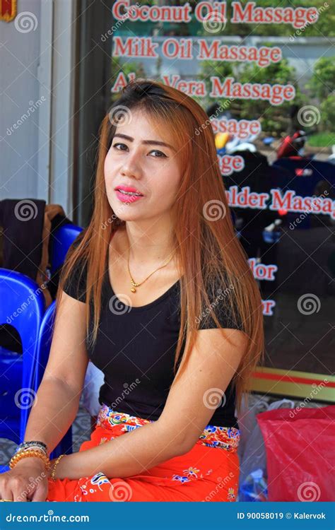 Massage Girl Thailand Editorial Stock Image Image Of Portrait 90058019