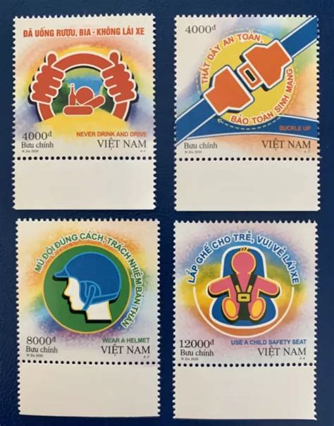 Timbres Vietnam S Curit Routi Re Jeu De Timbres Routiers Pi Ces