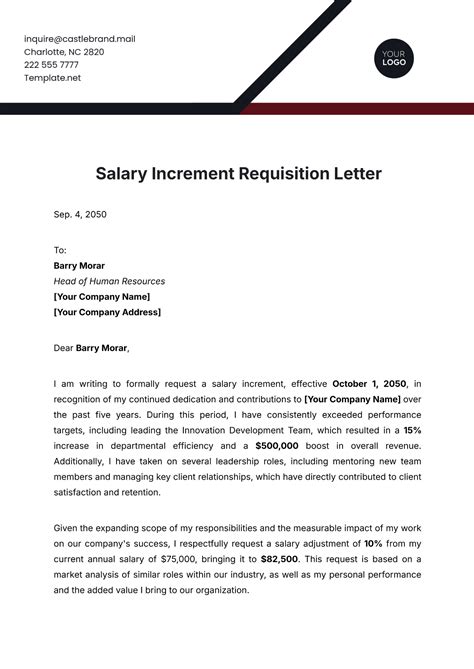 Simple Salary Increment Request Letter Sle Word Format - Infoupdate.org