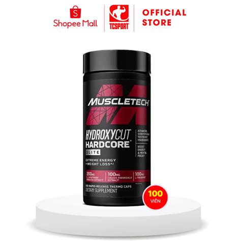VIÊN ĐỐT MỠ GIẢM CÂN HYDROXYCUT HARDCORE ELITE VIÊN HÀNG CHÍNH HÃNG MUSCLETECH