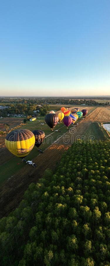 Milawa VIC Australia 26 Mar 2022 Hot Air Balloons At The King