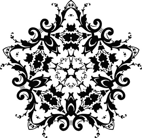 2070 Floral Flourish Svg Svg Png Eps And Dxf File Include