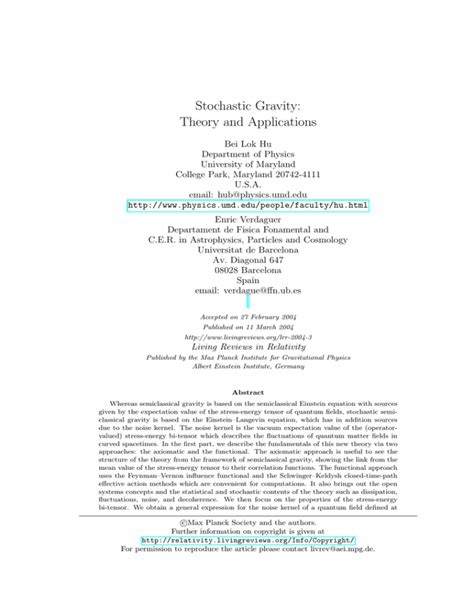 Stochastic Gravity: Theory and Applications