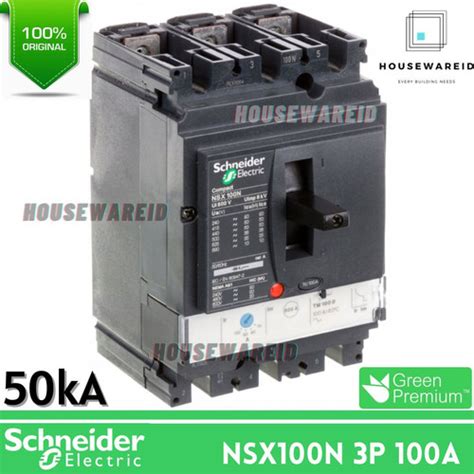 Promo MCCB Schneider NSX100N 3p 100a LV429840 NSX 3 Phase 100 Ampere