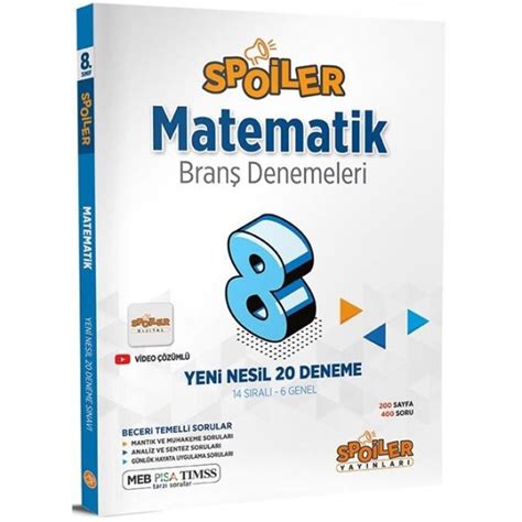 S N F Lgs Matematik Bran Denemeleri Spoiler Yay Nlar