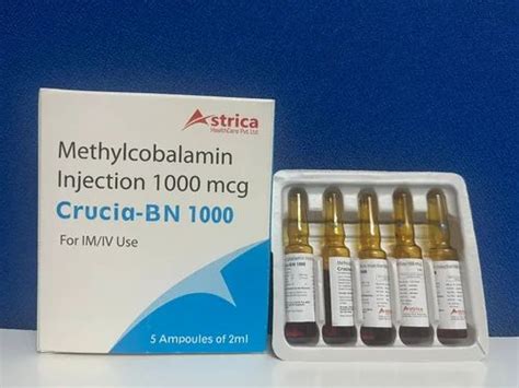 Methylcobalamin 1000mcg, 2 ml at ₹ 10/vial in Hyderabad | ID: 2851580754348