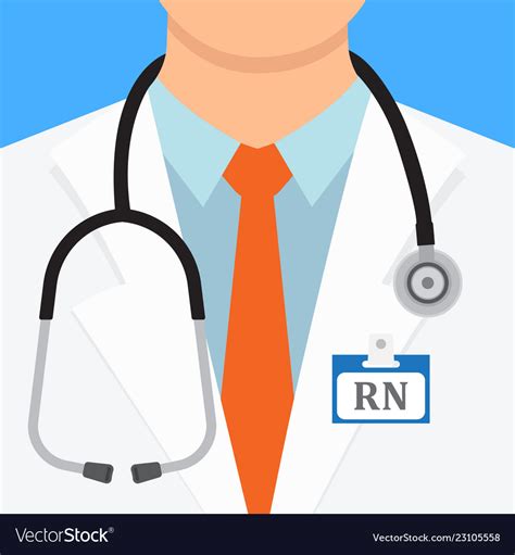 Doctor with stethoscope medical uniform Royalty Free Vector