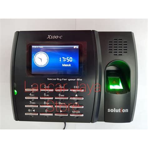 Jual Finger Print Solution X100C Mesin Absen Sidik Jari X100C