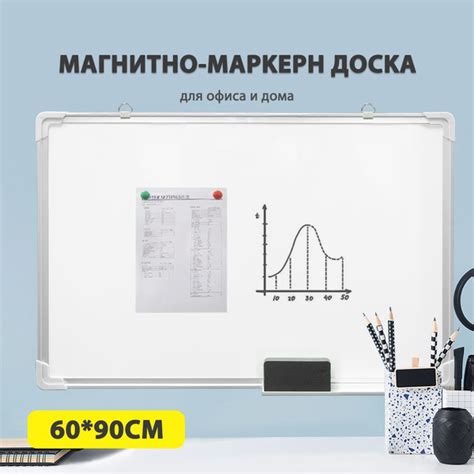 Доска магнитно-маркерная 90 x 60 см купить на OZON по низкой цене ...
