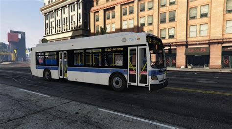 Mta Nyct New Flyer Xd Livery Blue Stripe Livery Gta Mods