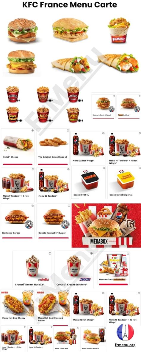 Kfc Menu Prix France Mis Jour Pour