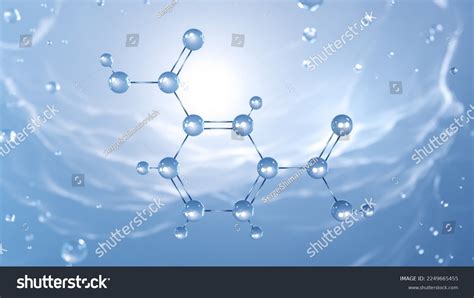 Isophthalic Acid Molecular Structure 3d Model Stock Illustration ...