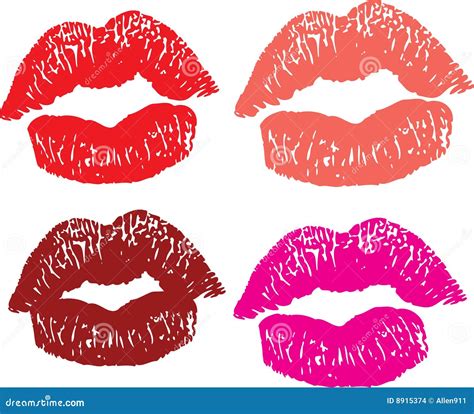 Kissing Lips Stock Vector Illustration Of Smooch Pucker