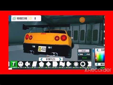 car parking делаем винил на нисан Скайлайн - YouTube