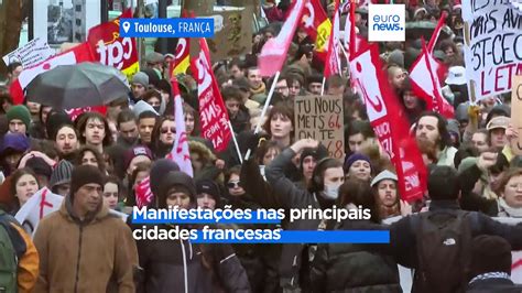 França Greve e protestos contra a reforma das pensões Vídeo Dailymotion