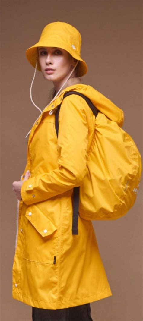 Pin By Bigvintagefan On Raincoats Yellow Rain Jacket Raincoats For