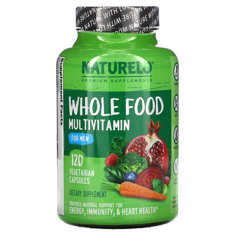 Naturelo Whole Food Multivitamin For Men Vegetarian Capsules Iherb