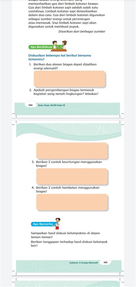 Kunci Jawaban Tema 6 Kelas 3 Halaman 143 144 145 Subtema 3 Buku Tematik