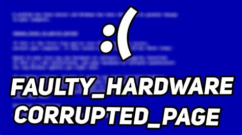 How To Fix FAULTY HARDWARE CORRUPTED PAGE Error On Windows 10