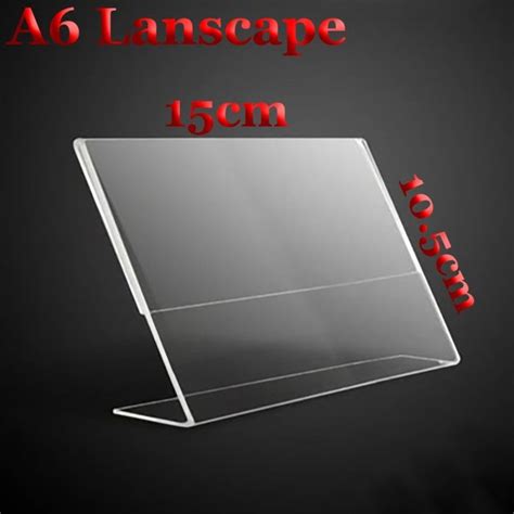 Jual Akrilik Tent Card A Lanscape Sisi Acrylic Brosur Tempat Meja