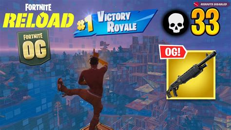 Fortnite Reload High Kill Solo Vs Squads OG Gameplay Keyboard