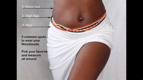 How To Measure Your Waist For Your Waist Beads Youtube