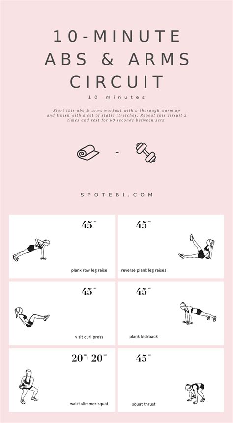 10 Minute Abs Arms Circuit Artofit